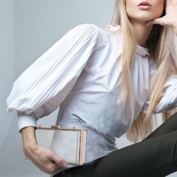 WJCD Stylish Clear Purse for Events and Outings