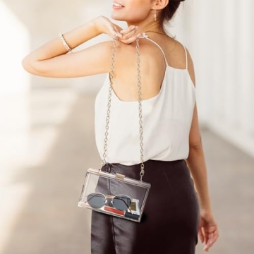WJCD Stylish Clear Purse for Events and Outings