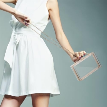 WJCD Stylish Clear Purse for Events and Outings