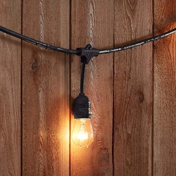 Outdoor Patio String Lights by Amazon Basics - 48 Feet