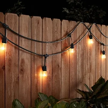 Outdoor Patio String Lights by Amazon Basics - 48 Feet