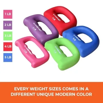 Gymenist Hand Shaped Neoprene Dumbbells for All Fitness Levels