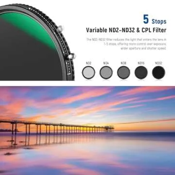 NEEWER 82mm ND Filter & CPL Filter for Photographers