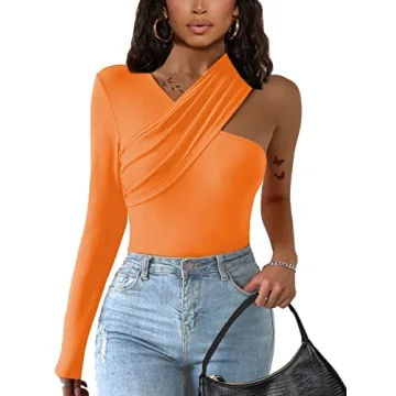 Stylish SOFIA'S CHOICE One Shoulder Top for Women