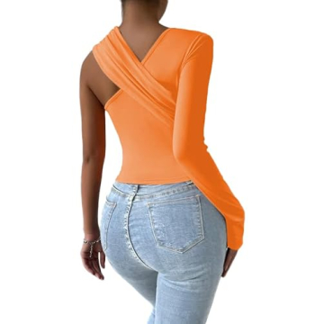 Stylish SOFIA'S CHOICE One Shoulder Top for Women