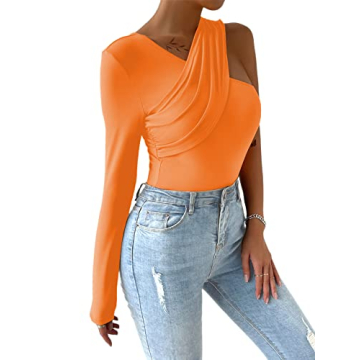 Stylish SOFIA'S CHOICE One Shoulder Top for Women