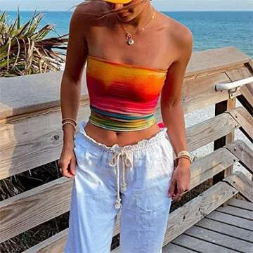 Trendy Murnouche Y2k Tube Top for Summer Fun