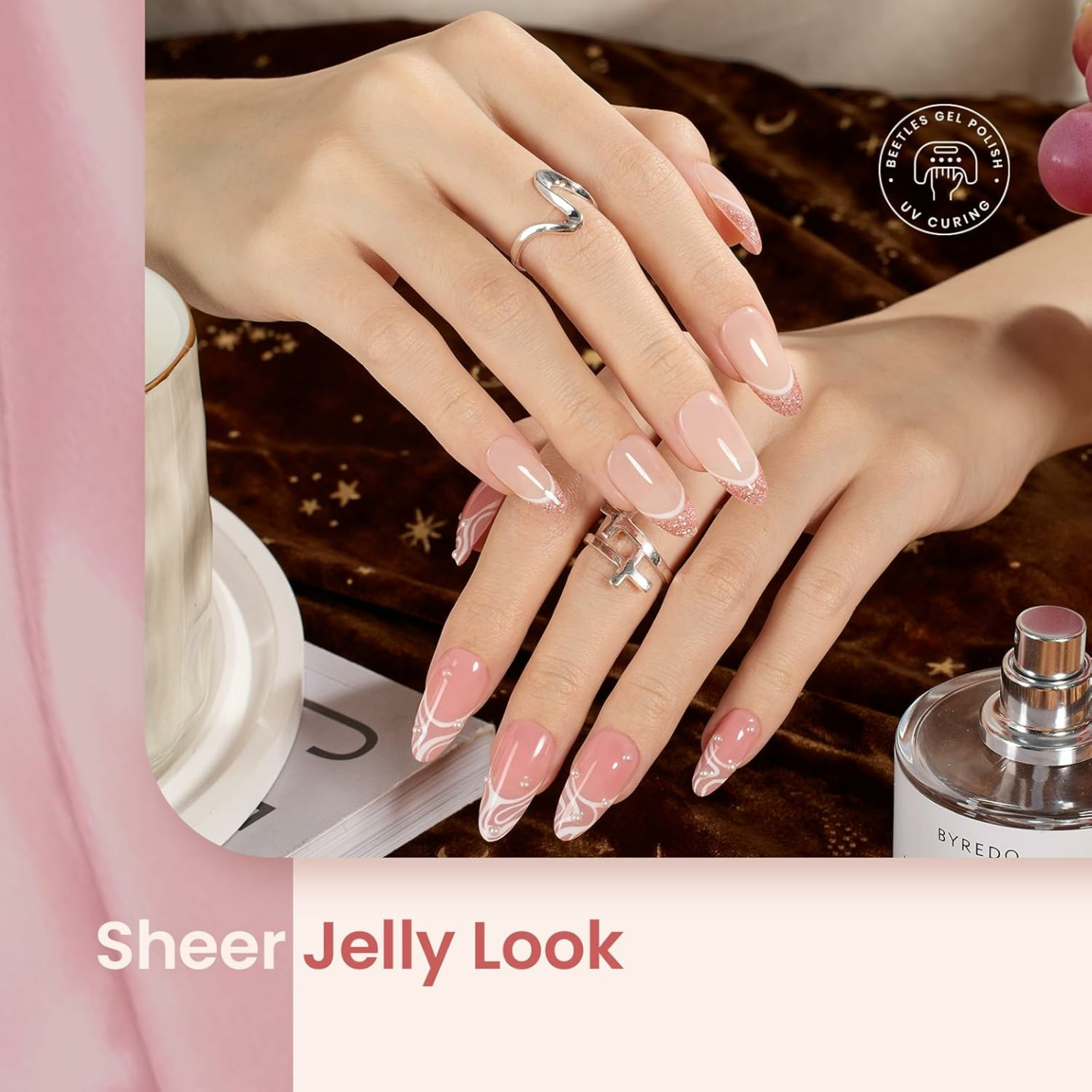 Beetles 6 Color Jelly Gel Nail Polish Set for Home Manicure