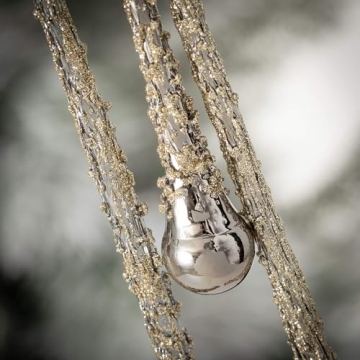 Sullivans Glittered Drop Ornaments Set for Holiday Decor