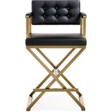 TOV Furniture Director Counter Stool - Luxury & Comfort