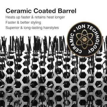 Olivia Garden Ceramic + Ion Round Thermal Hair Brush, 1.75" (Not Electrical)