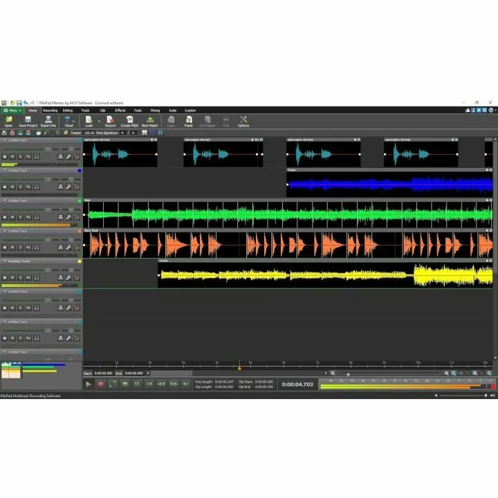 MixPad Multitrack Recording Software for Sound Mixing and Music Production [Mac Online Code]