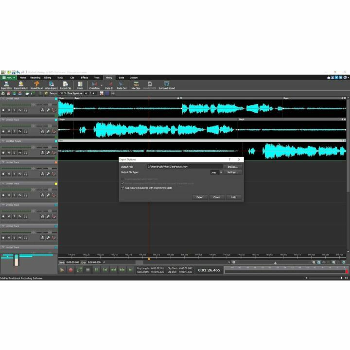 MixPad Multitrack Recording Software for Sound Mixing and Music Production [Mac Online Code]