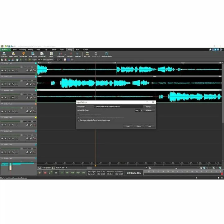 MixPad Multitrack Recording Software for Sound Mixing and Music Production [Mac Online Code]