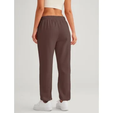 AUTOMET Women’s High Waisted Fleece Lined Sweatpants