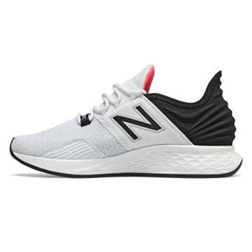 New Balance Women's Fresh Foam Roav V1 Sneaker, White/Black/Guava, 8