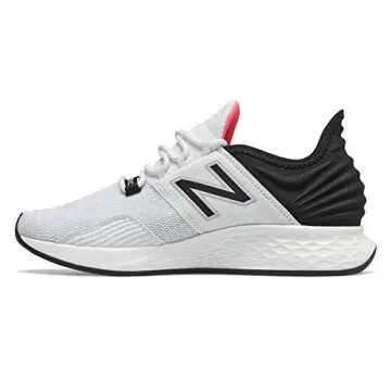 New Balance Women's Fresh Foam Roav V1 Sneaker, White/Black/Guava, 8