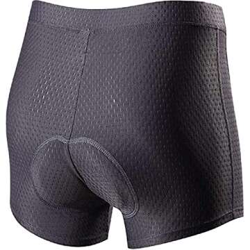 Eco-daily Cycling Shorts Women's 3D Padded Bicycle Bike Biking Underwear Shorts Darkgrey