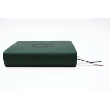 NIV, Journal the Word Bible (Perfect for Note-Taking), Leathersoft, Green, Red Letter, Comfort Print: Reflect, Take Notes, or Create Art Next to Your Favorite Verses