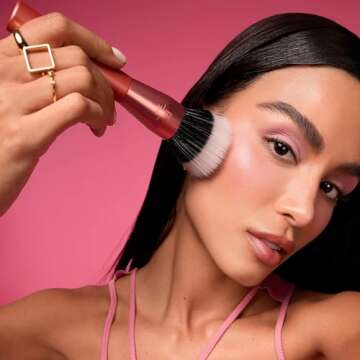 Real Techniques Extra Big Stippling Brush, Large Makeup Brush For Liquid & Cream Foundation, BB Cream, CC Cream, & Skin Tints, XL Oversized Brush, Cruelty-Free, Synthetic Bristles, 1 Count