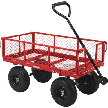 Ironton Steel Garden Cart with 400-Lb Capacity