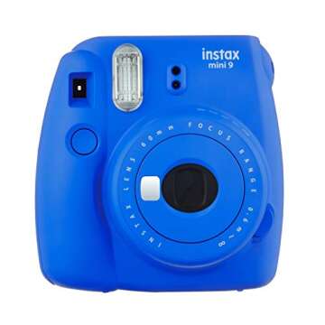 Fujifilm Instax Mini 9 Instant Camera (Cobalt Blue) with Film Twin Pack Bundle (2 Items)