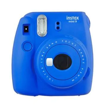 Fujifilm Instax Mini 9 Instant Camera (Cobalt Blue) with Film Twin Pack Bundle (2 Items)