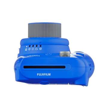 Fujifilm Instax Mini 9 Instant Camera (Cobalt Blue) with Film Twin Pack Bundle (2 Items)