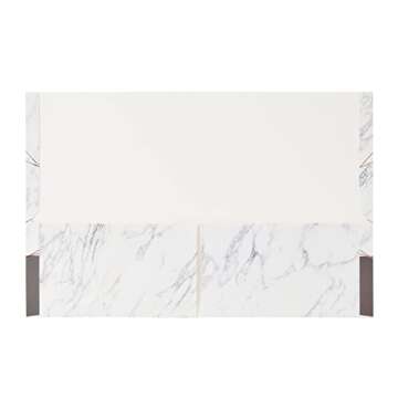 12 Pack Inspirational 2 Pocket Folders, Letter Size, 6 Decorative Motivational Designs for School, Home, Office, Women Girls (9x12 inch) - Pink Marble