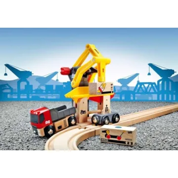 BRIO World Freight Goods Station Train Set for Kids