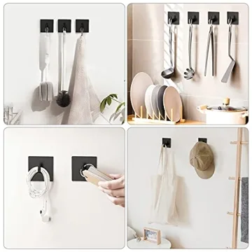 VIS'V Adhesive Hooks - Heavy Duty & Stylish for Home