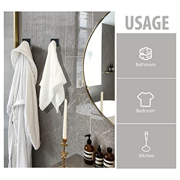 VIS'V Adhesive Hooks - Heavy Duty & Stylish for Home