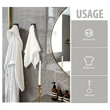 VIS'V Adhesive Hooks - Heavy Duty & Stylish for Home