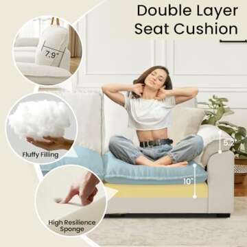 HALLYBEE Modular Sectional Sofa with Reversible Chaise