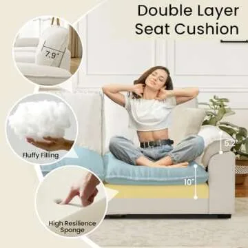 HALLYBEE Modular Sectional Sofa with Reversible Chaise