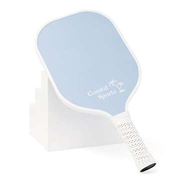 Coastal Sports Pickleball Paddle | Graphite Face & Honeycomb Polymer Core | Premium Grip | Lightweight (Sky Blue)