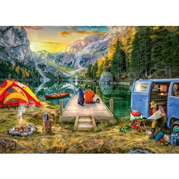 Ravensburger Calm Campsite Puzzle - 1000 Unique Pieces