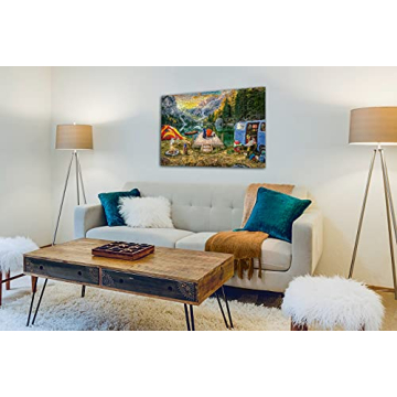 Ravensburger Calm Campsite Puzzle - 1000 Unique Pieces