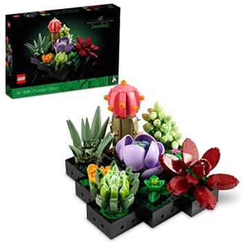 LEGO Icons Succulents Artificial Plant Set for Adults - Perfect Home Decor & Gifts