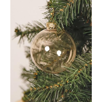 Stunning DN DECONATION Champagne Glass Ball Ornaments Set