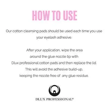 Dlux Professional Eyelash Extension Wipes - 170 Lint-Free Pads