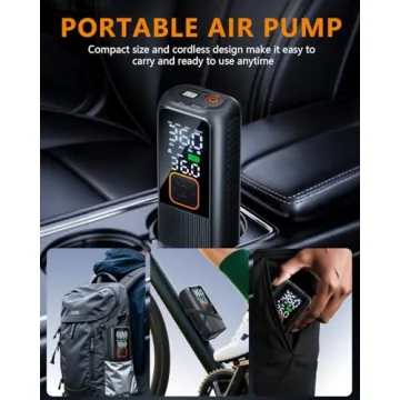 150 PSI Portable Tire Inflator with LED Light