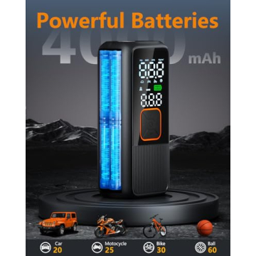 150 PSI Portable Tire Inflator with LED Light