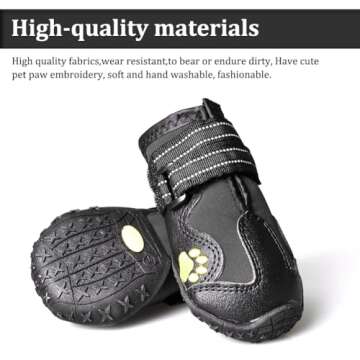 CovertSafe& Dog Boots for Dogs Non-Slip, Waterproof Dog Booties for Outdoor, Dog Shoes for Medium to...