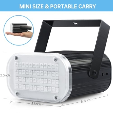 Luditek Mini LED Strobe Light - Sound Activated Party Lighting