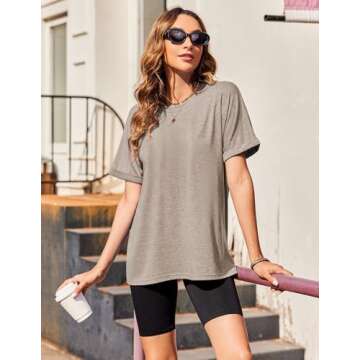 Stylish Zeagoo Women Oversized T-Shirt for Casual Wear
