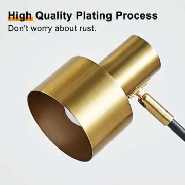 Adjustable Desk Lamp with Wireless Charging & USB Ports