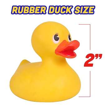 Bulk 50-Pack Assorted Rubber Ducks for Jeep Owners and Toddler Party Favors - Mini Rubber Ducks in B...