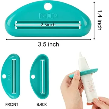 LOVEINUSA Toothpaste Tube Squeezer Dispenser 4 Pack