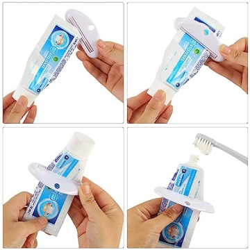 LOVEINUSA Toothpaste Tube Squeezer Dispenser 4 Pack